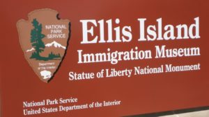 Ellis Island sign